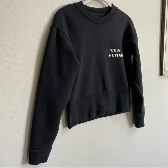 Everlane Black 100% Human Sweatshirt Size XS - Picture 7 of 12